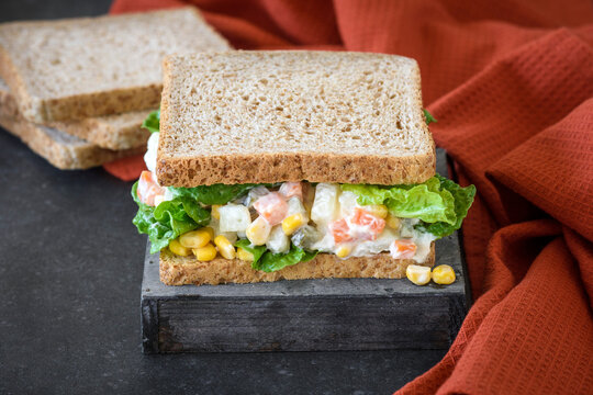 Vegetables Salad sandwich
