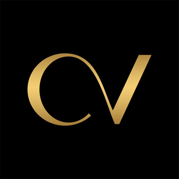 Premium Vector CV or C , V Logo. Beautiful Logotype design for luxury company branding