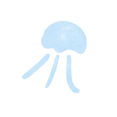 水彩くらげスタンプ