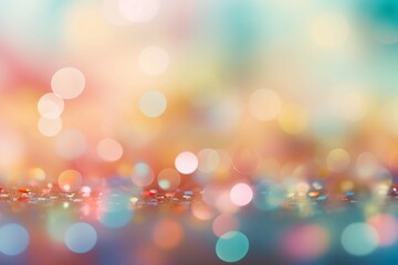 Pastel colored bokeh background with def. AI generative