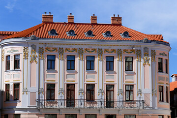 Fototapeta na wymiar Palace on People square in downton of Split, Croatia
