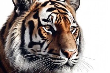 Fototapeta na wymiar Beautiful animal style art pieces, Striking Tiger Portrait 