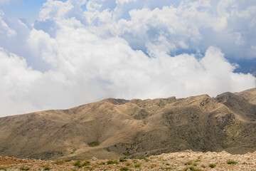 View from the top of Mount Tahtali of Antalya province in Turkey. Popular tourist spot for sightseeing and skydiving