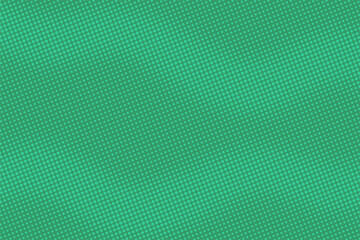 Artistic green background with halftone dots. Retro pop art background.