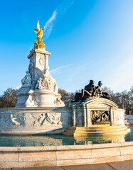 Victoria Memorial, Buckingham Palace, St James's Park, London, England