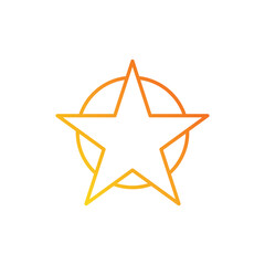 star icon. gradient icon.