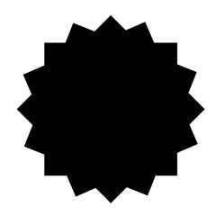 Islamic frame shape design 