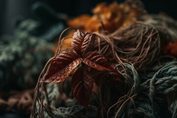A plant used for natural dyeing. Generative AI