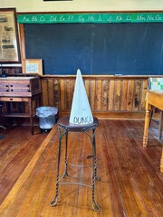 Dunce Hat in Old One Room School