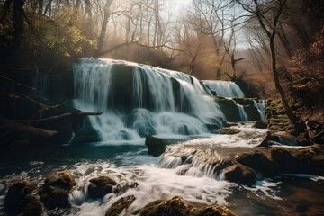 Waterfall in the Forest 