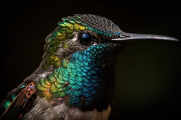 Fototapeta premium hummingbird feeding on a flower