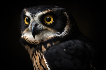 portrait of a horned owl
