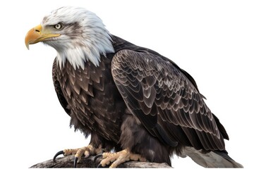 Obraz premium bald eagle isolated on white