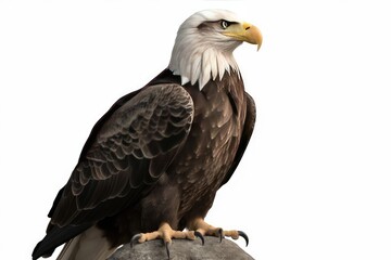 Obraz premium bald eagle isolated on white