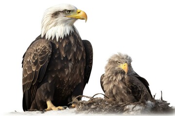 Obraz premium golden eagle isolated on white