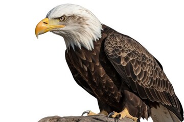 Obraz premium bald eagle isolated on white