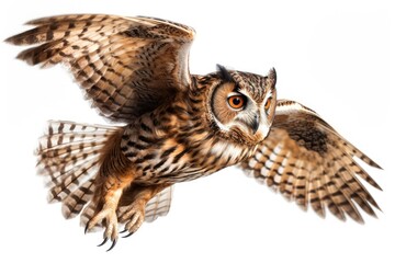 owl isolated on white