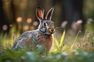 Fototapeta premium rabbit in the woods