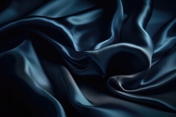 Obraz premium Navy Blue Satin texture Background