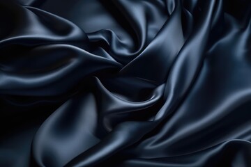 Obraz premium Navy Blue Satin texture Background