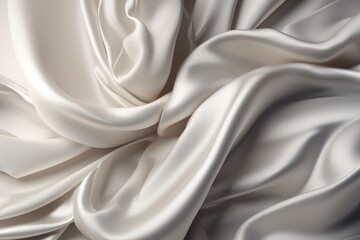 Plakat Pearl White Satin texture Background