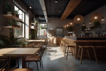 Fototapeta premium interior of restaurant