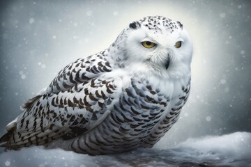 Fototapeta premium snowy owl portrait