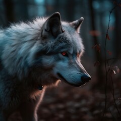 wolf in the woods