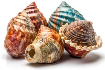 Obraz premium sea shells isolated on white