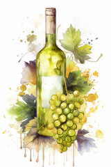 Bottle of white wine