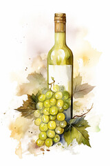 Bottle of white wine