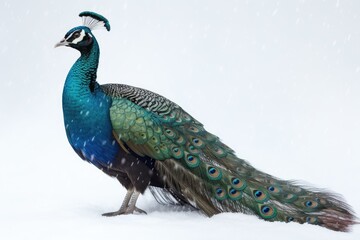 Fototapeta premium peacock with feathers