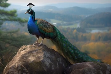 Obraz premium peacock with feathers