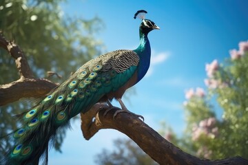 Obraz premium peacock with feathers