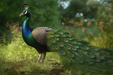 Obraz premium peacock with feathers