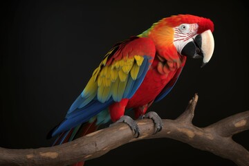 red and yellow macaw