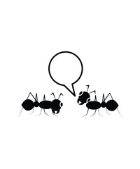 ant talk icon, vector best flat icon.