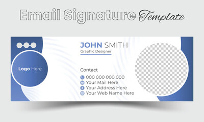 Abstract Modern Email Signature template