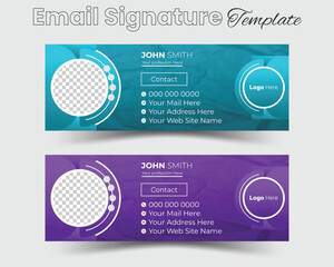 Abstract Modern Email Signature template