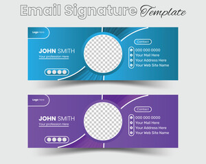 Abstract Modern Email Signature template