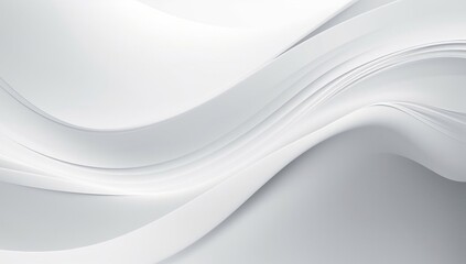 Smooth lines create an elegant abstract white backdrop