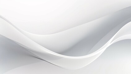 Minimalistic beauty: abstract white background with graceful lines