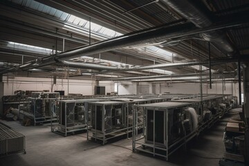 Installation of warehouse HVAC systems. Generative AI