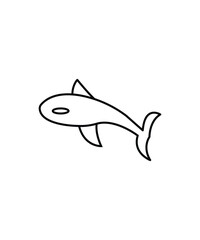 fish icon, vector best line icon.