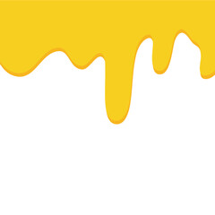 Sweet melted honey droplets illustration 
