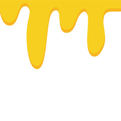 Sweet melted honey droplets illustration 