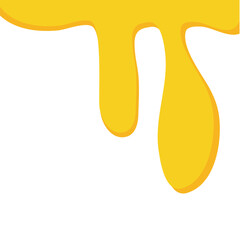 Sweet melted honey droplets illustration 
