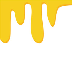 Sweet melted honey droplets illustration 