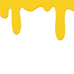 Sweet melted honey droplets illustration 