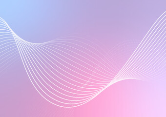 Abstract modern style dynamic line wave presentation colorful vivid background